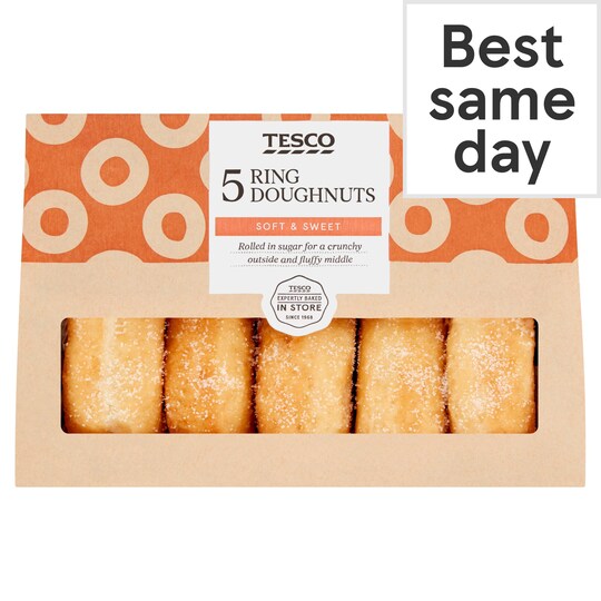 Tesco 5 Ring Doughnuts Tesco Groceries