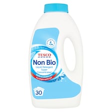 Tesco Non Biological Liquid Detergent Super Concentrated 900Ml