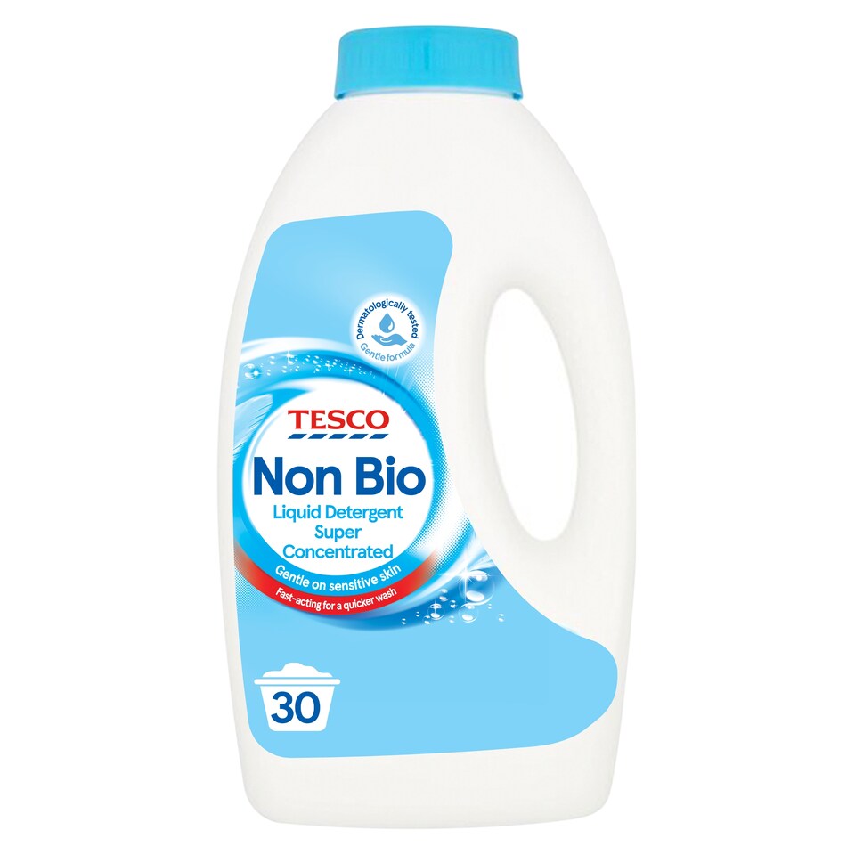 Tesco Non Biological Liquid Detergent Super Concentrated 900Ml