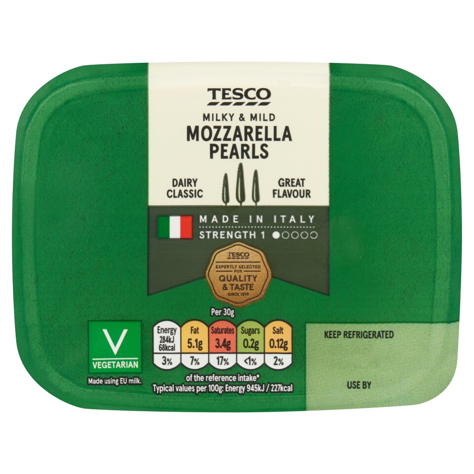Tesco Mini Mozzarella Pearls 210G