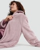 image 2 of F&F Zip Up Fleece Dressing Gown in Pink