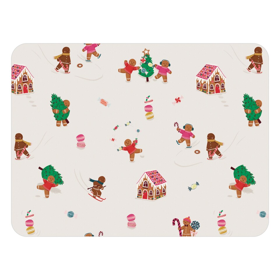 F&F Home wipe clean gingerbread placemat