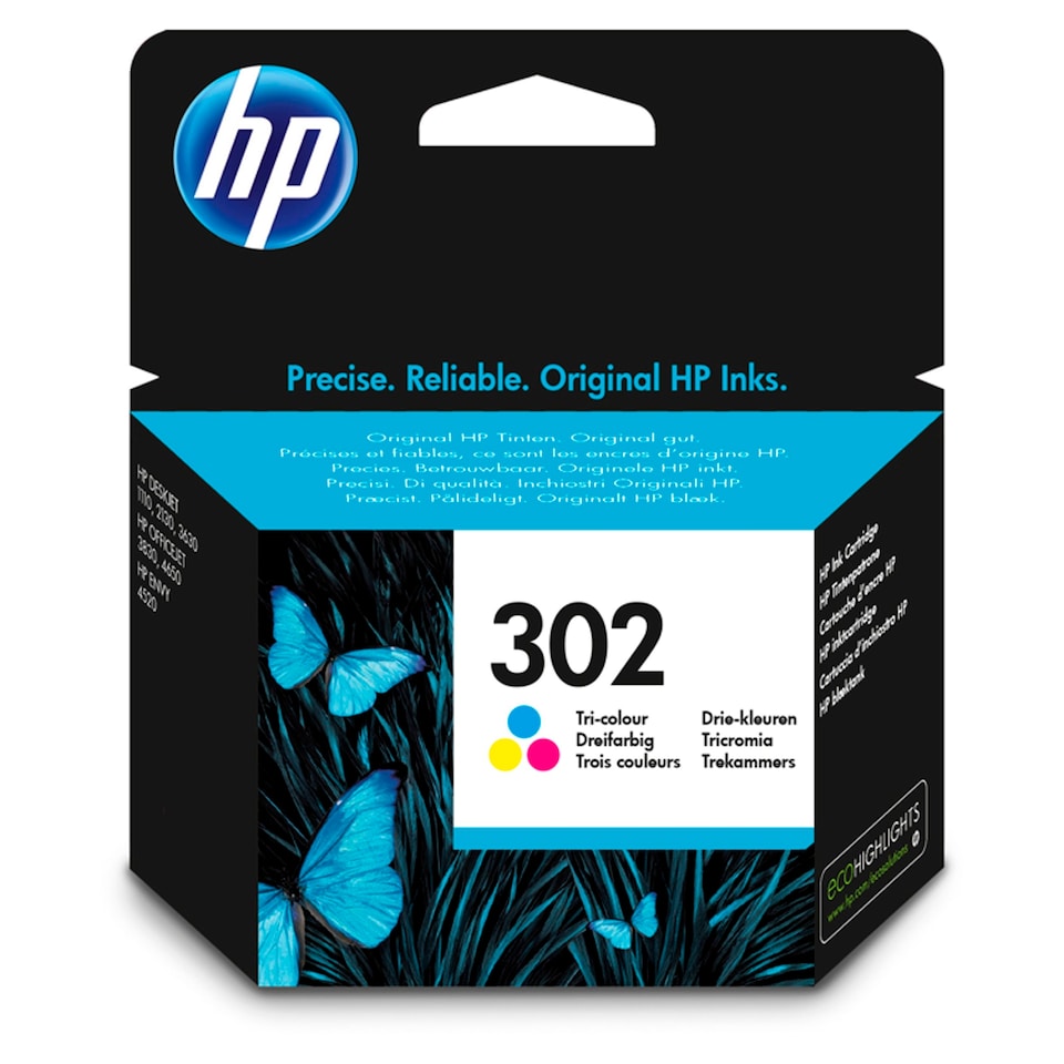 image 1 of Hp 302 Tri Color Printer Ink Cartridge