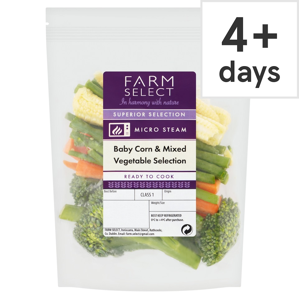 Farm Select Baby Corn & Mixed Vegetables 200g