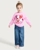 image 3 of F&F Girls Cotton Rich Love Sequin Sweatshirt in Pink