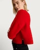 image 1 of The F&F Edit Crew Neck Cropped Jumper in Red