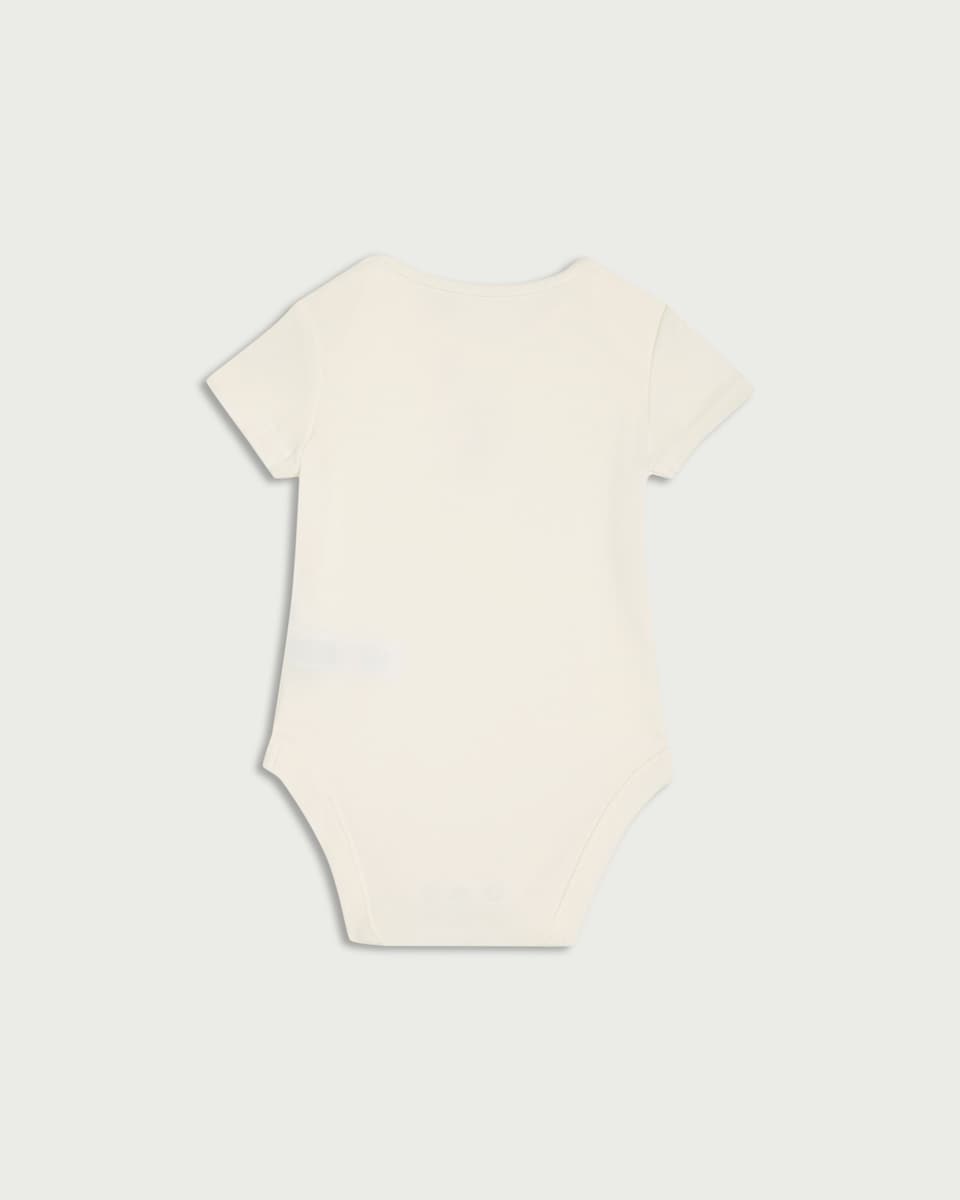 image 1 of F&F Baby 5-Pack Pure Cotton Bodysuits in White