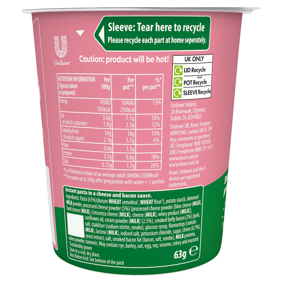 image 1 of Knorr Pasta Carbonara 63g