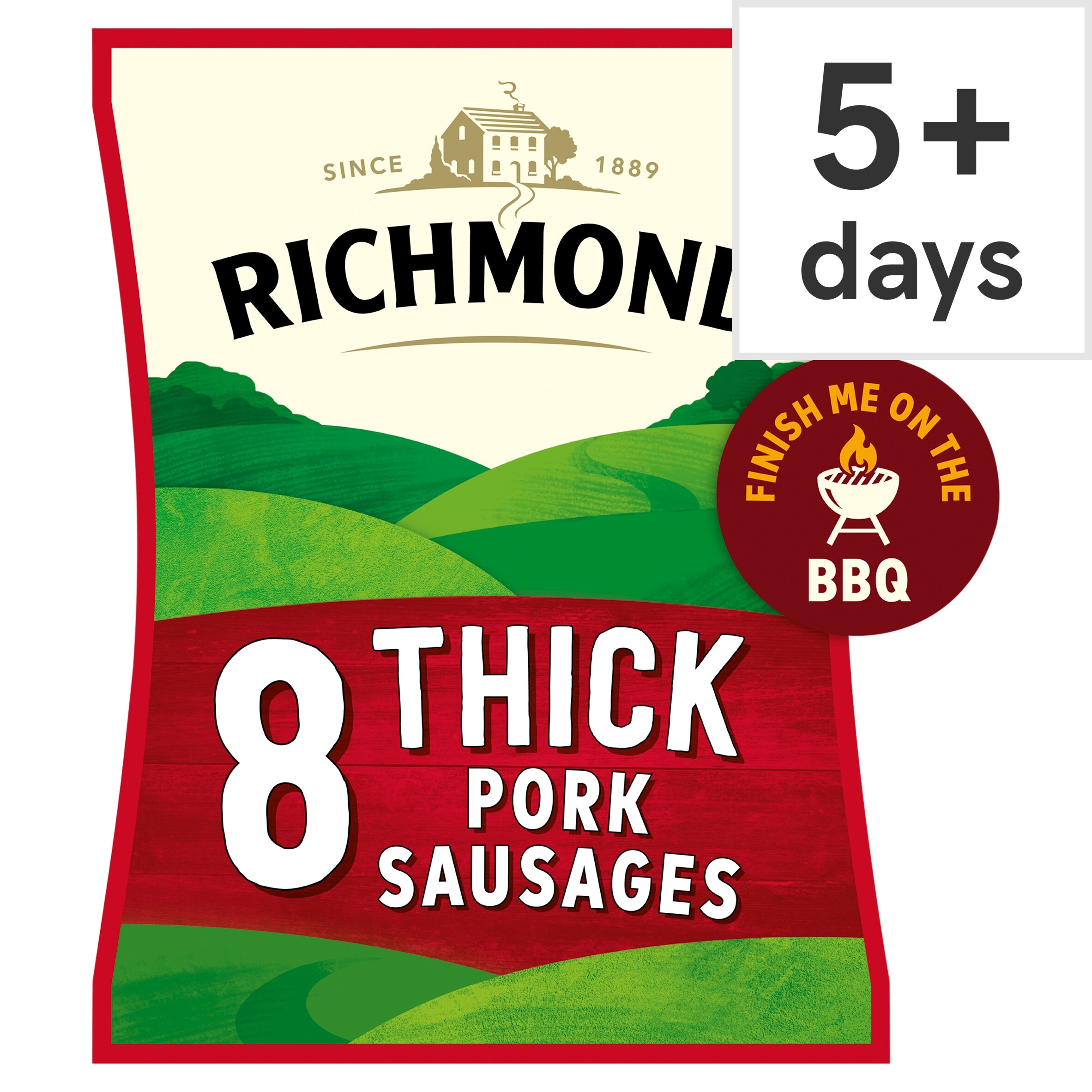 Richmond 8 Thick Pork Sausages 410G