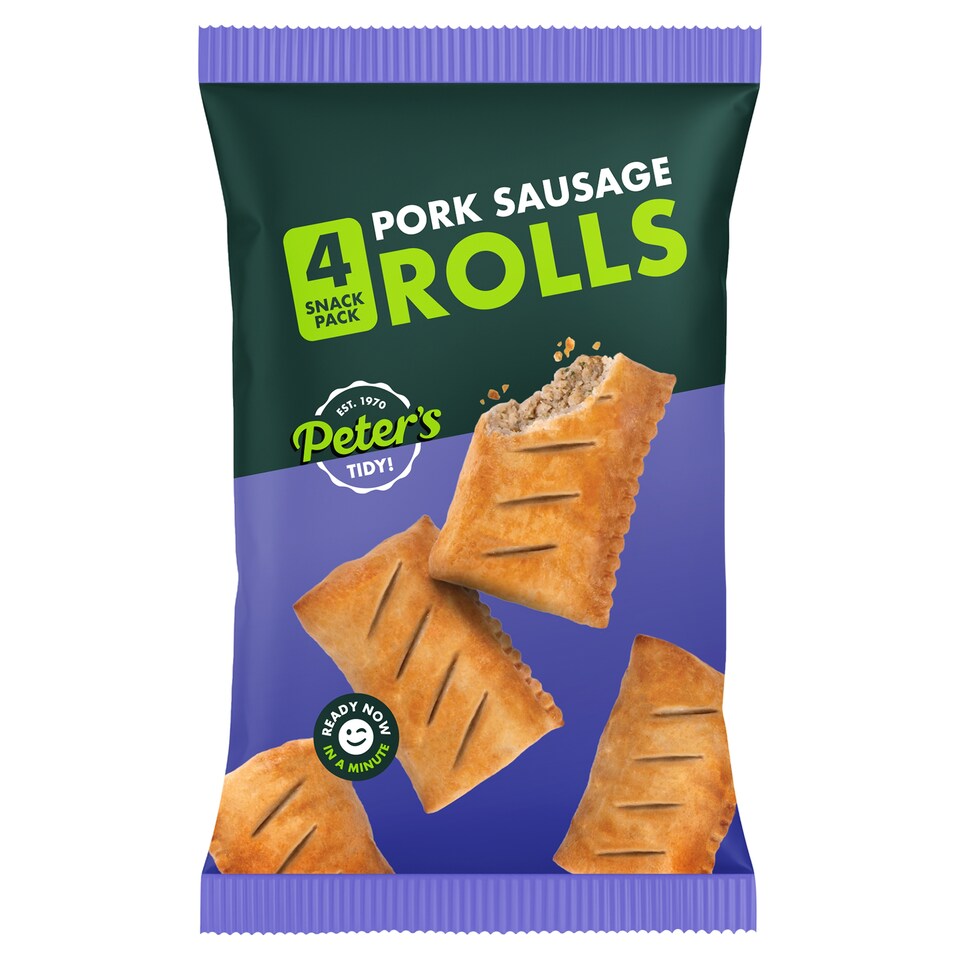 Peter's Pork Sausage Rolls 4 Snack Pack