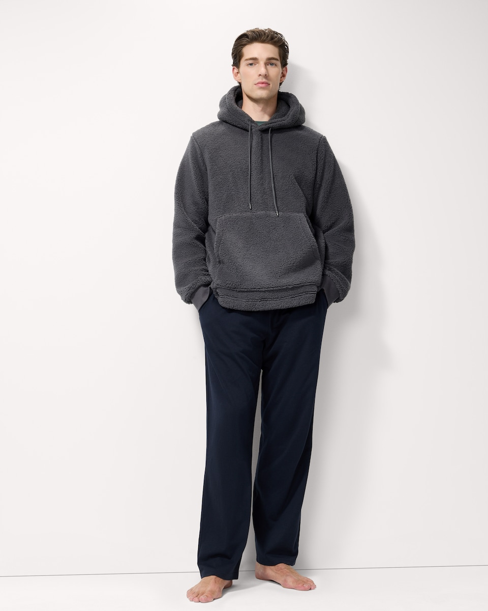 image 1 of F&F Fleece Pyjama Hoodie in Grey