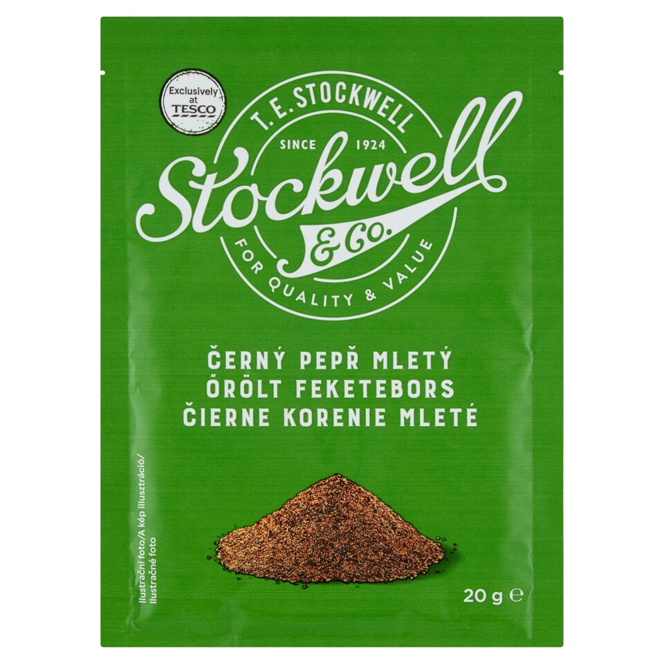 Stockwell & Co. Černý pepř mletý 20g