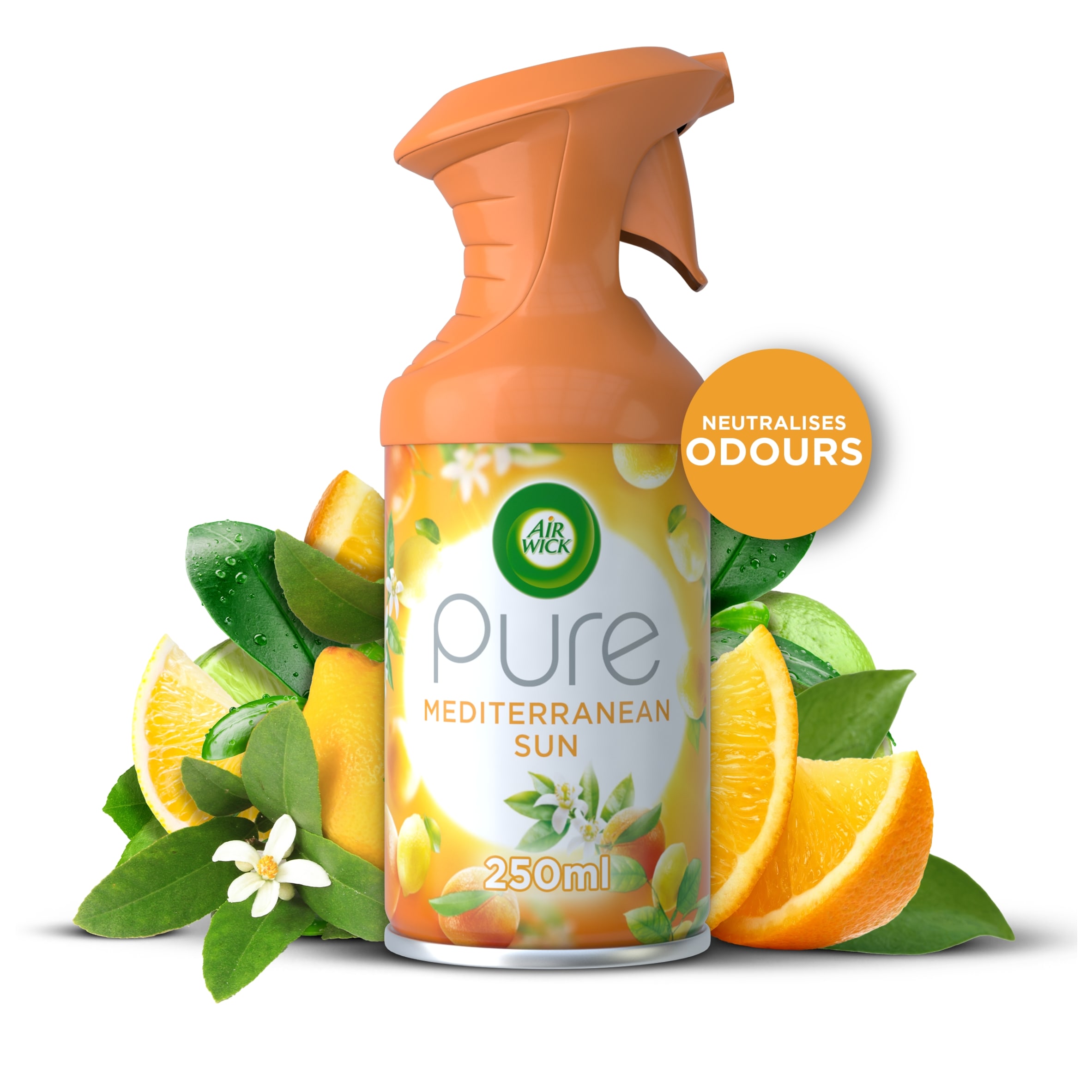 Air Wick Pure Aerosol Spray Mediterranean Sun Air Freshener 250ml