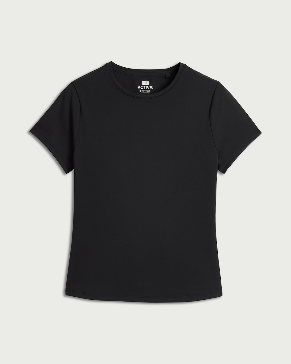 image 1 of F&F Active EVERYHOUR Short Sleeved T-Shirt  in Black