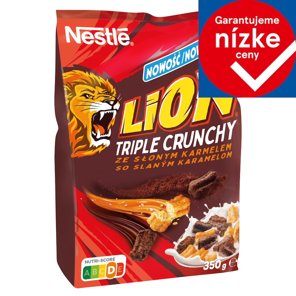 LION TRIPLE CRUNCHY Cereálie 350 g