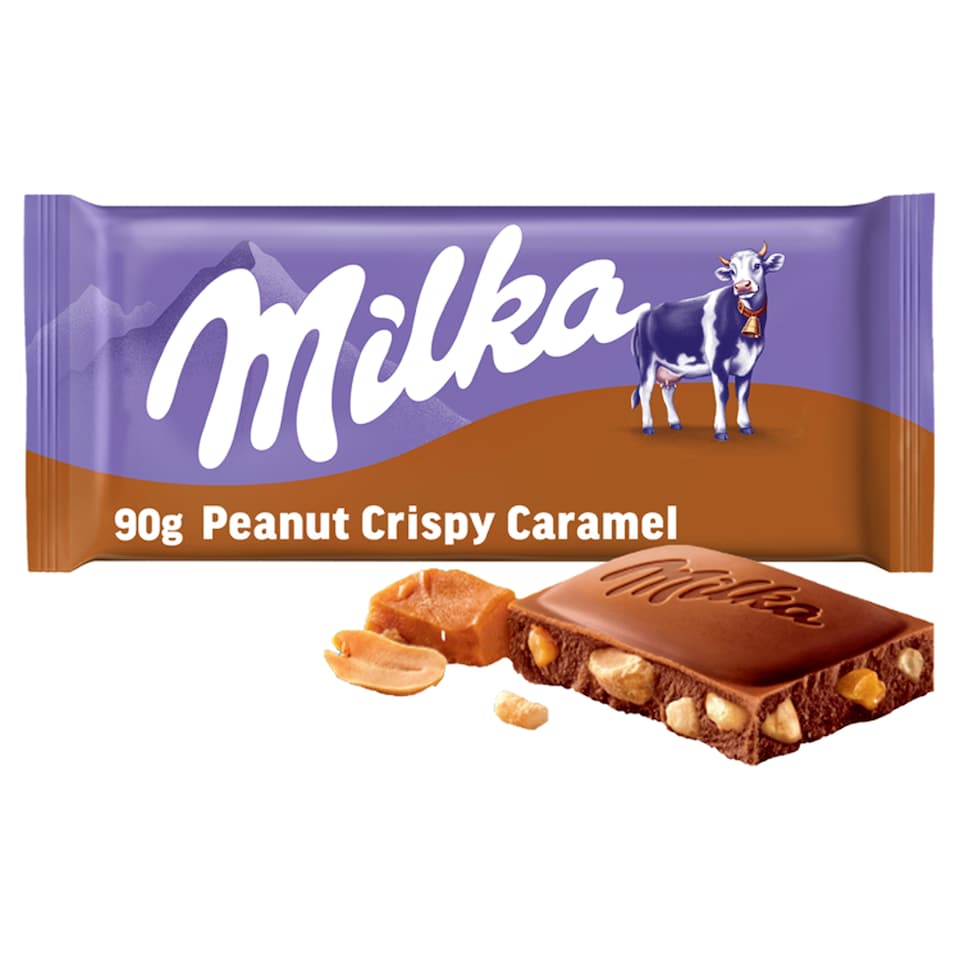 Milka Peanut Crispy Caramel 90 g