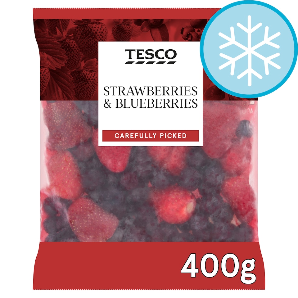 Tesco Strawberries & Blueberries 400G