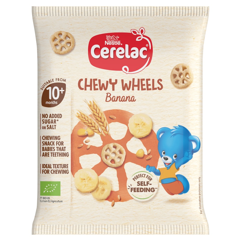 image 1 of Cerelac Chewy Wheels Baby Snacks Banana 10+ Months 28g 