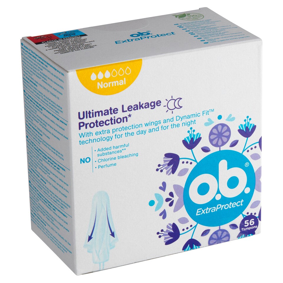 Obrázek 1 pro produkt O.B. ExtraProtect Normal tampony 56 ks