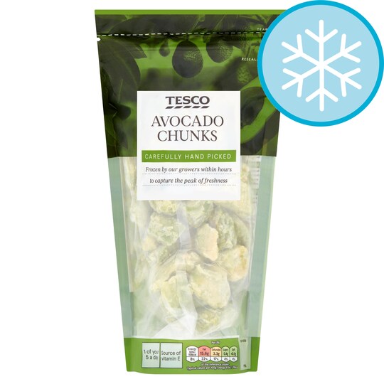 Tesco Frozen Avocado Chunks 500G Tesco Groceries
