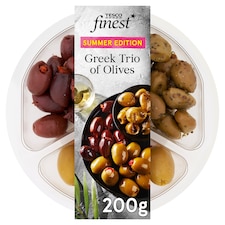 Tesco Finest Greek Trio Of Olives 200G