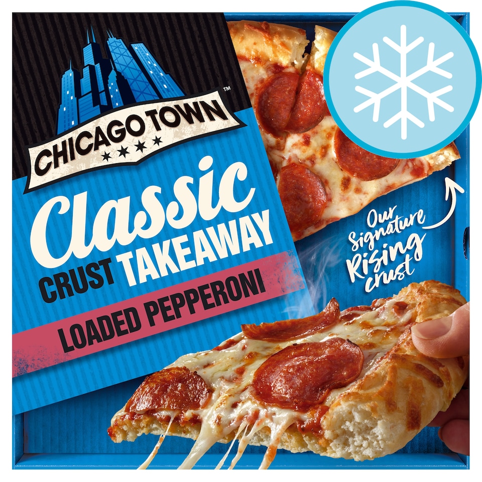 Chicago Town Large Takeaway Classic Crust Pepperoni Pizza 480G