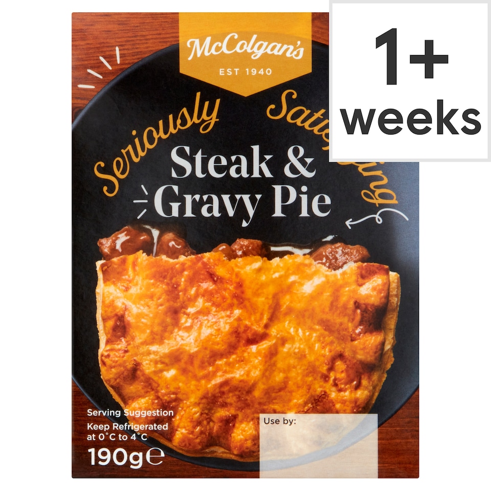 Mccolgans Steak And Gravy Pie 190G