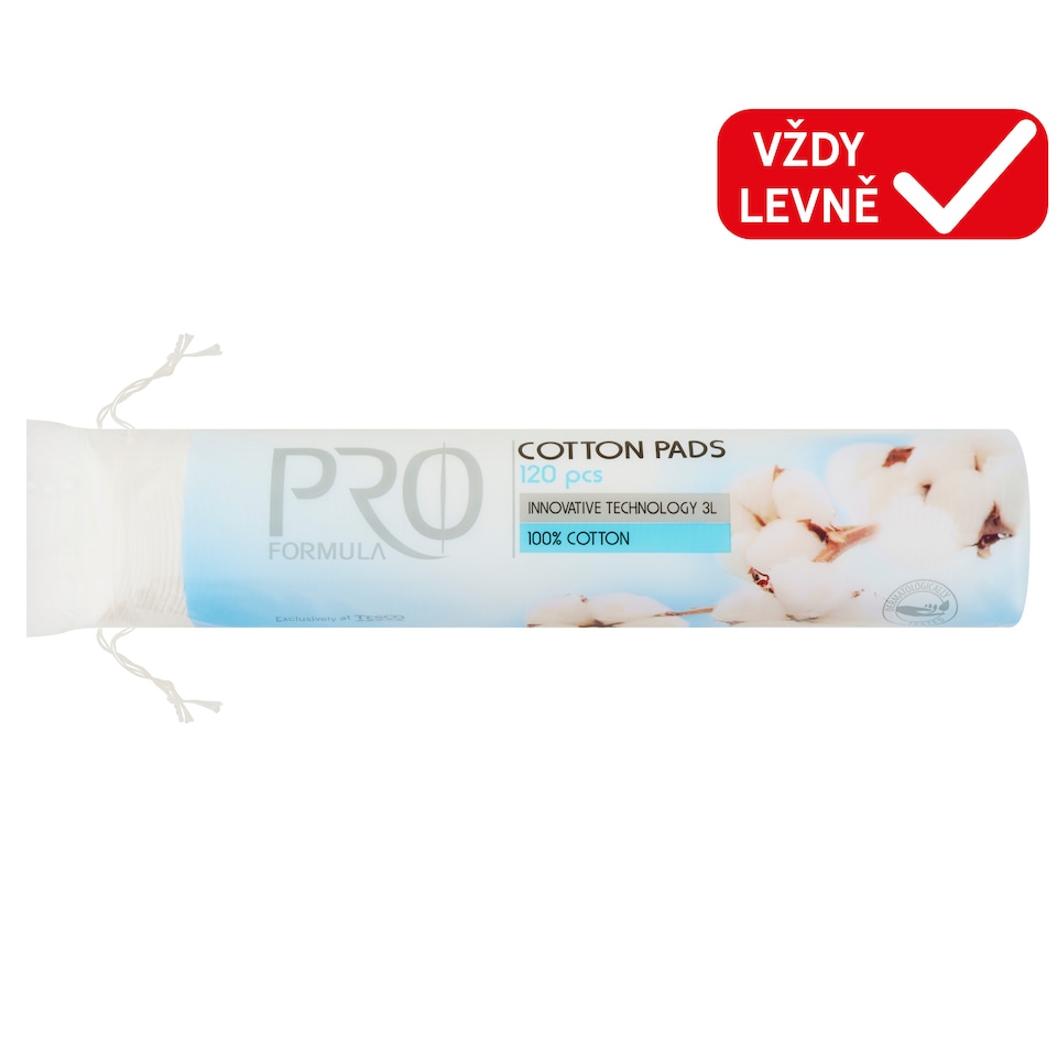 Tesco Pro Formula Cotton Pads 3-Layer 120 pcs