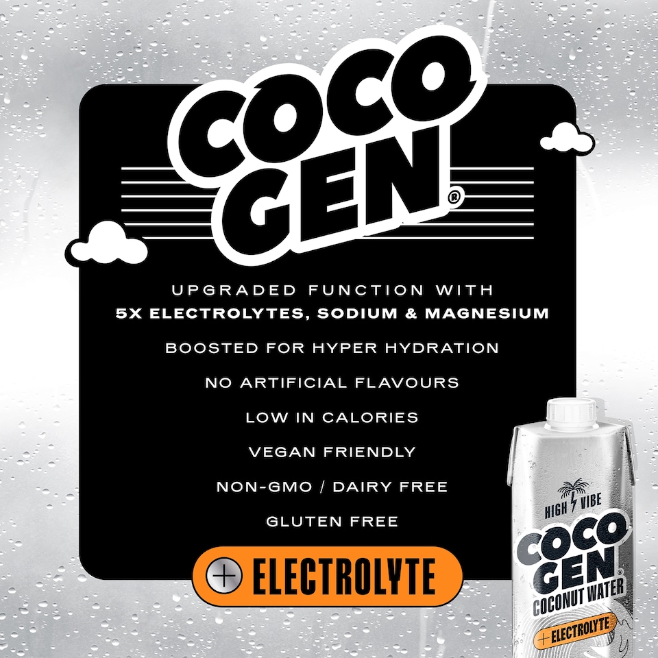 image 1 of CocoGen Coconut Water + Electrolyte 1L