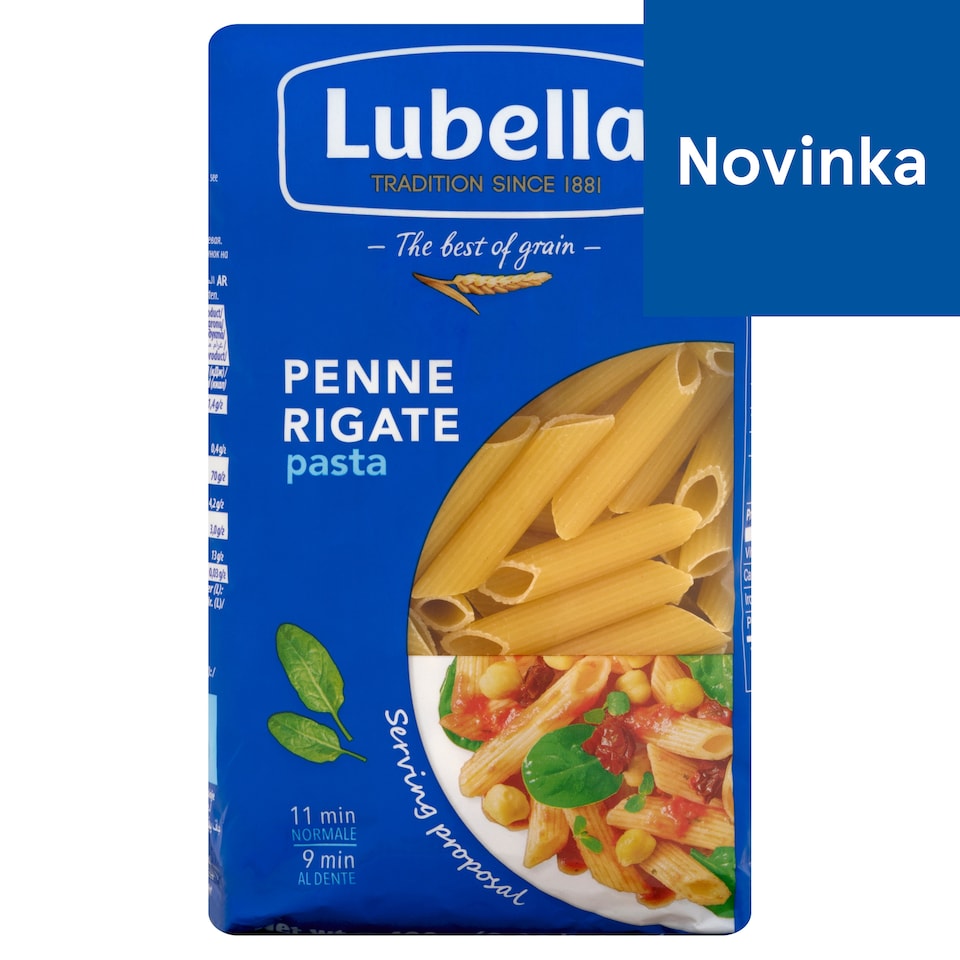 obrázok 1 z Lubella Penne Rigate bezvaječné pšeničné cestoviny sušené 400 g