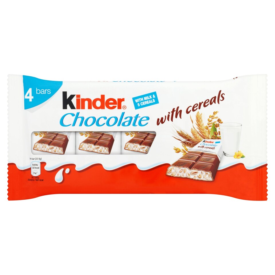 image 1 of Kinder Chocolate Cereal4 Pack 94G