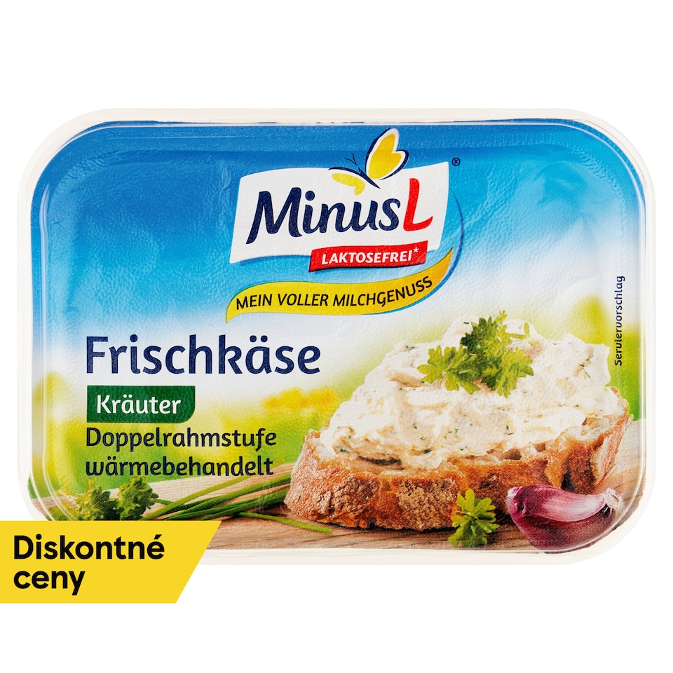 image 1 of Minus L Lactose-Free Cream Cheese with Herbs 200 g