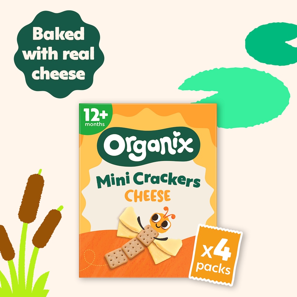 image 1 of Organix Mini Cheese Cracker 4 X 20G