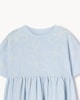 image 2 of F&F Girls Pure Cotton Bow Print Dress in Multi Blue