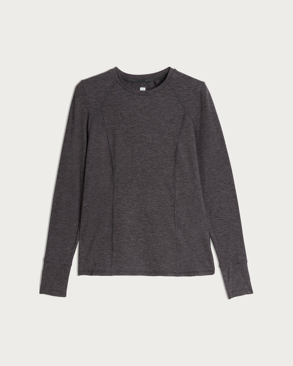 F&F Active Quick Dry Long Sleeved Top in Grey