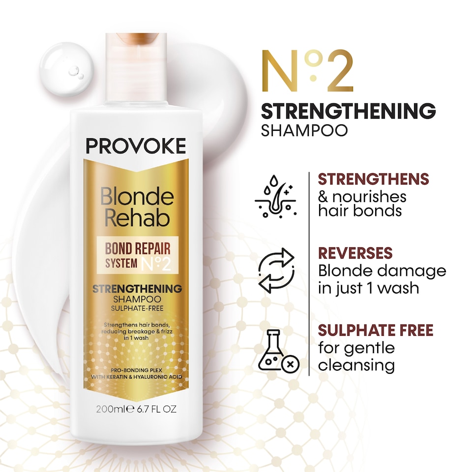 image 1 of PROVOKE Blonde Rehab Strengthening Shampoo No.2 200ml