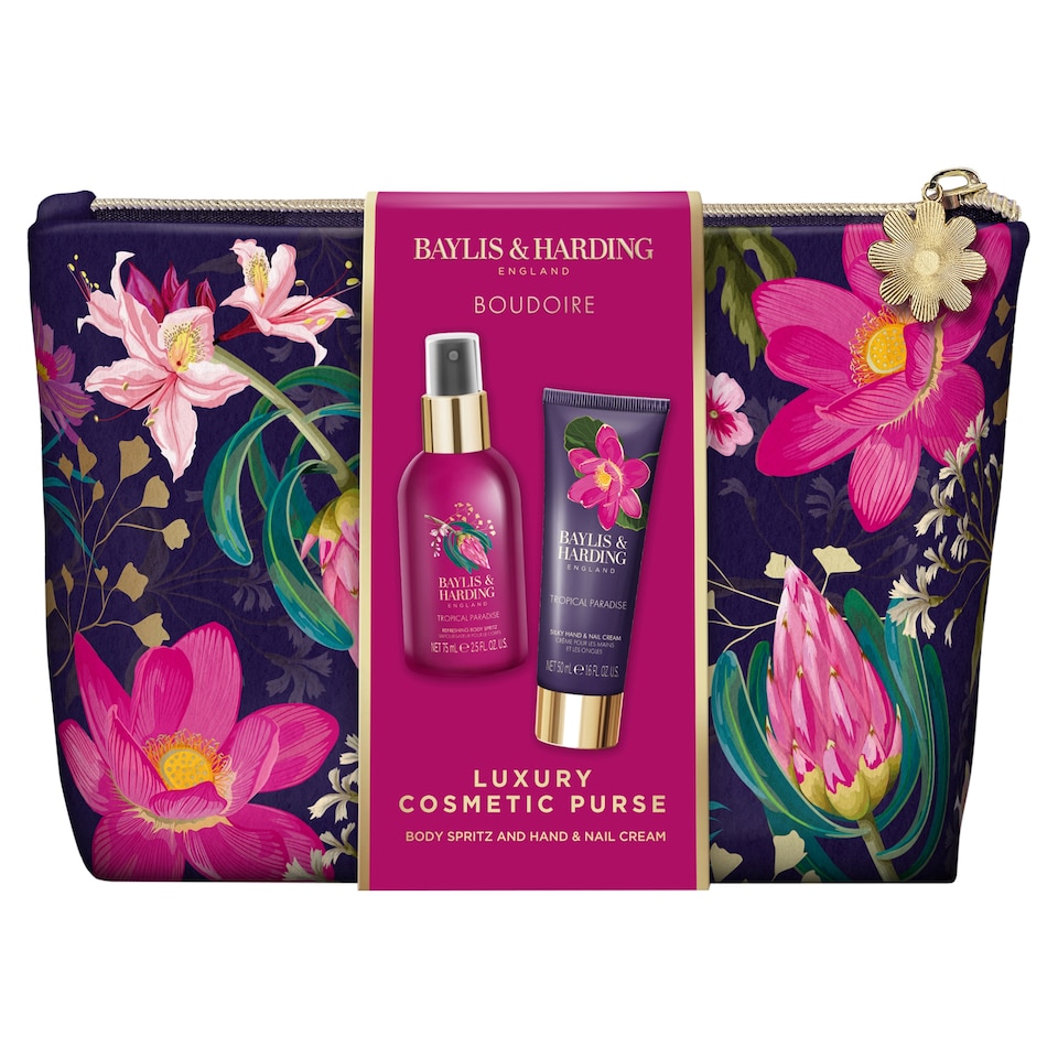 image 1 of Baylis & Harding Boudoire Cosmetic Purse Gift Set