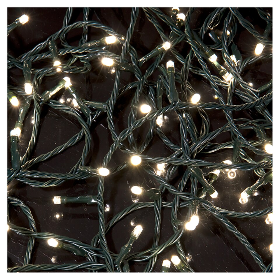 Tesco 100 Battery Warm White Timer Lights