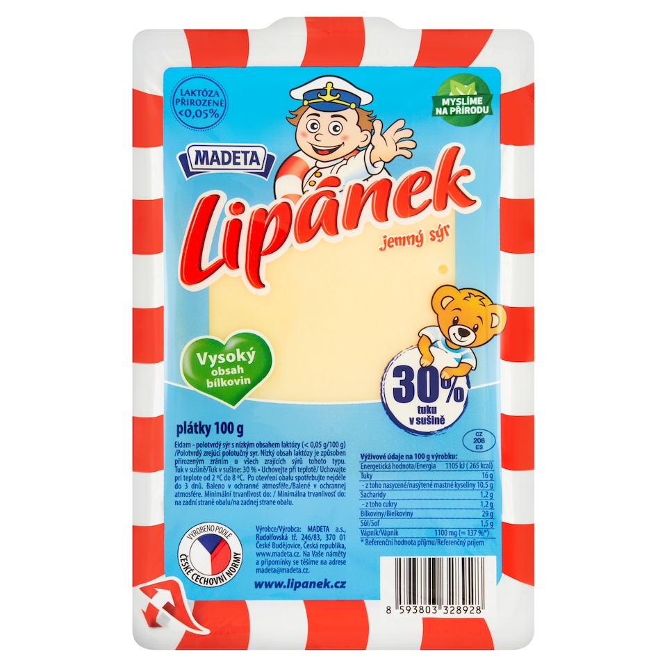 obrázok 1 z Madeta Lipánek Eidam plátky 100 g