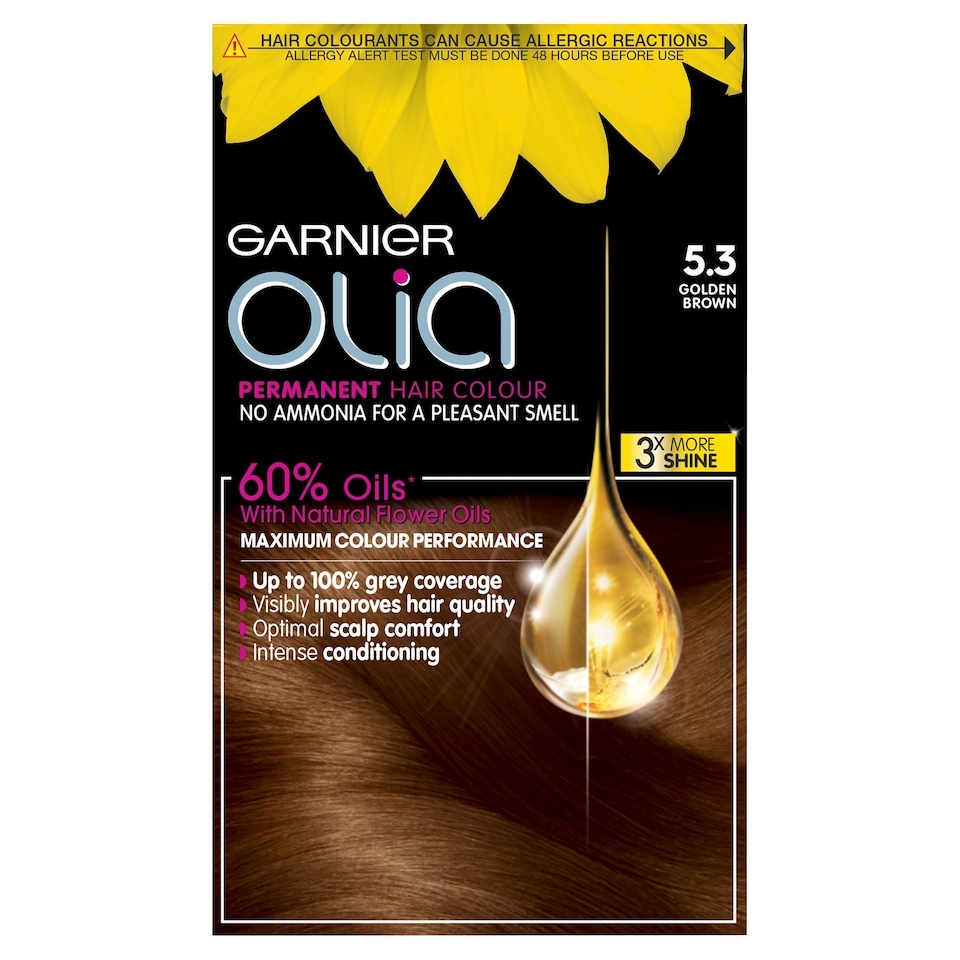 image 1 of Garnier Olia Permanent Hair Colour - Golden Brown 5.3