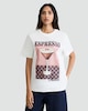 image 2 of F&F Pure Cotton Espresso Martini Print Oversized T-Shirt in Cream