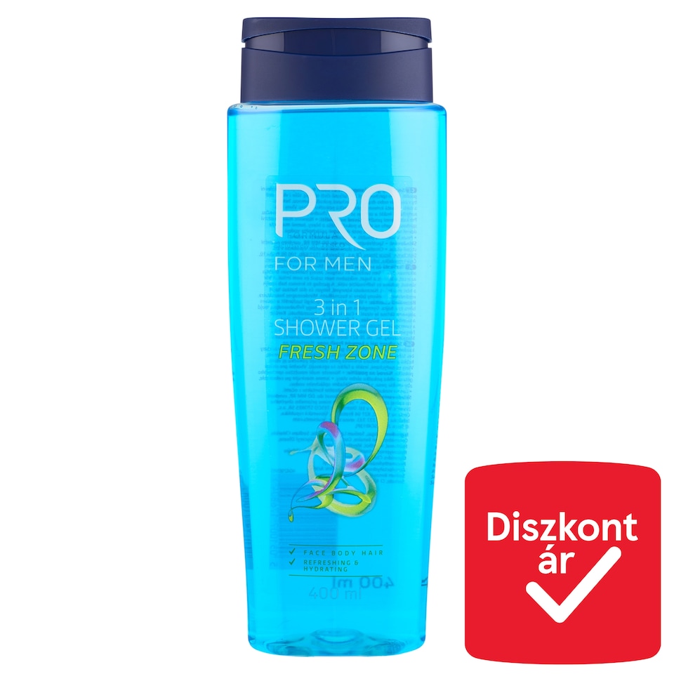 Pro Formula For Men Fresh Zone Shower Gel and Shampoo 400 ml