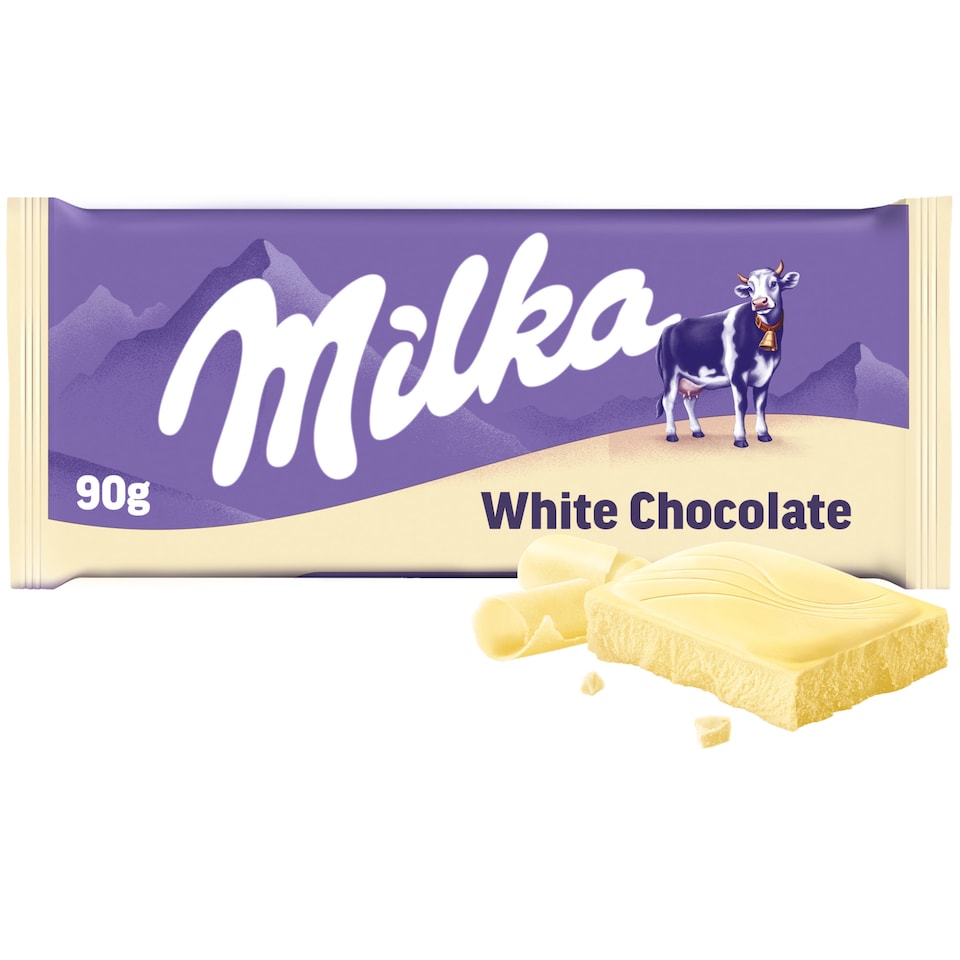 Milka čokoláda Biela 90 G