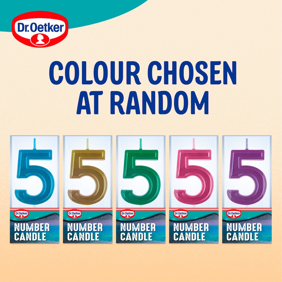 image 1 of Dr. Oetker Number 5 Candle