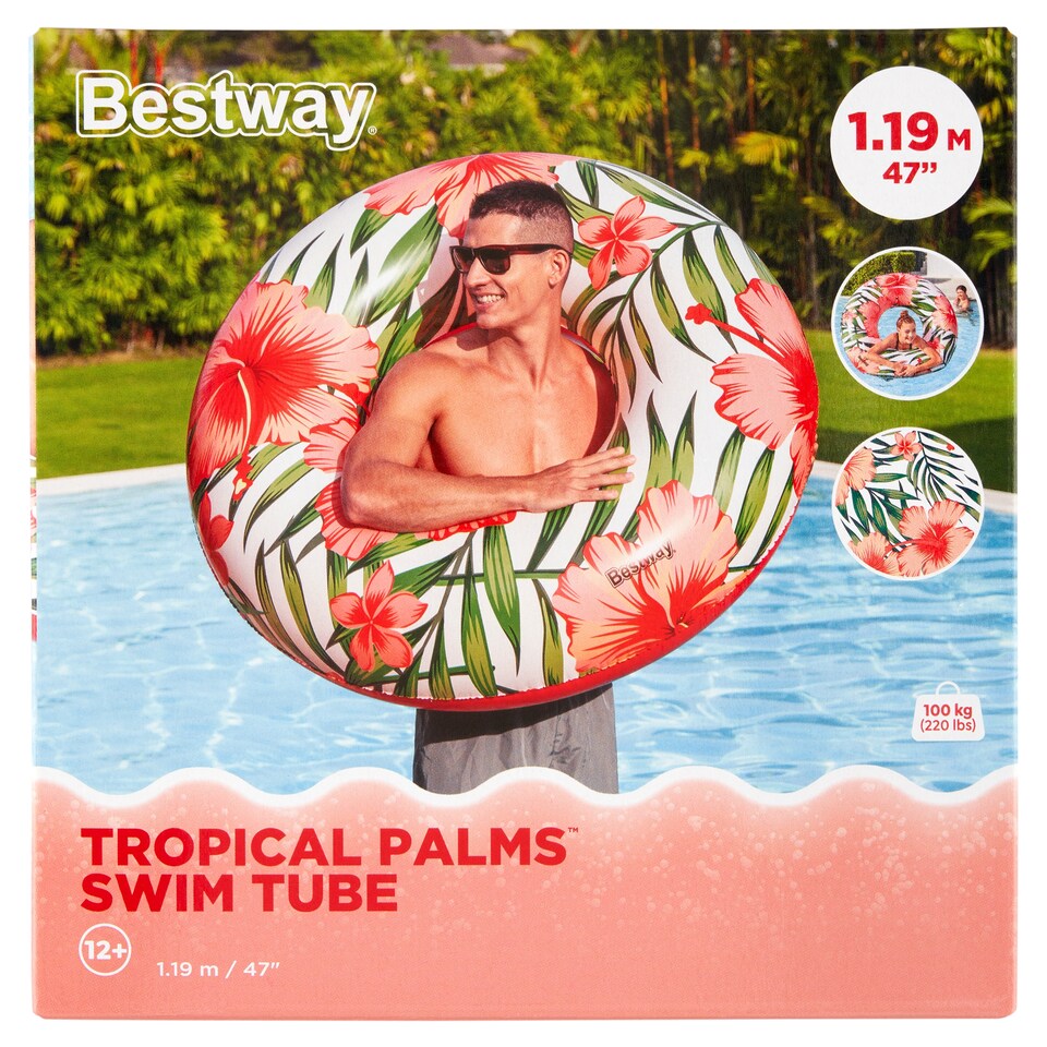 Bestway Tropical Palms úszógumi 1,19 m