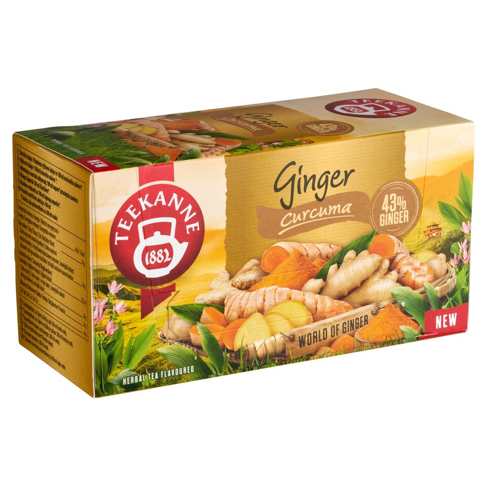 Teekanne World of Ginger herbatea keverék gyömbérrel és kurkumával 20 filter 35 g  1. kép