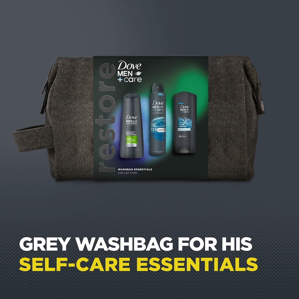 image 1 of Dove Men+Care Essentials Washbag Collection