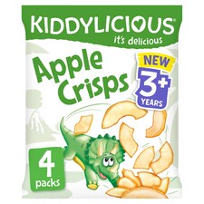 Kiddylicious Apple Crisps 4x12g
