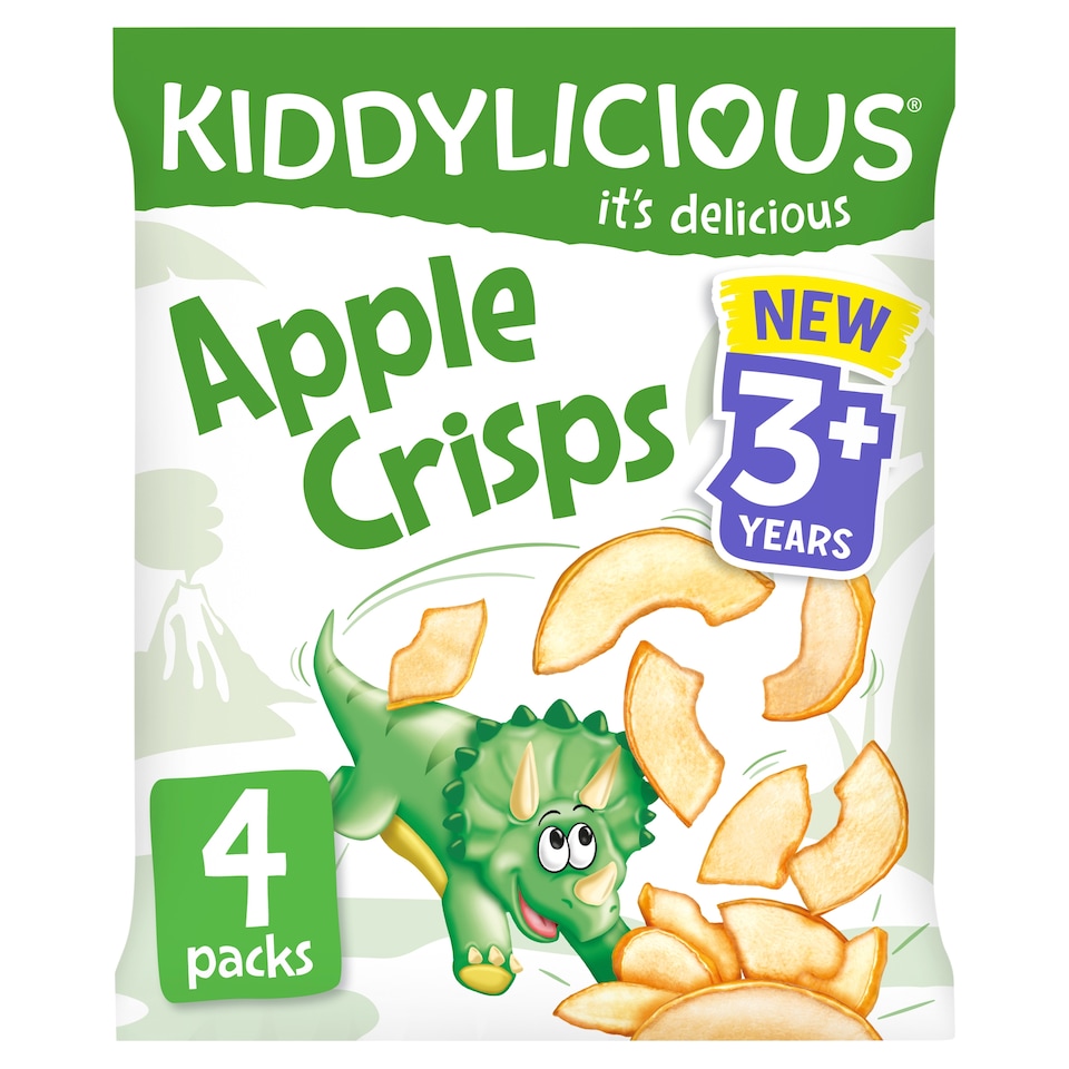 Kiddylicious Apple Crisps 4x12g