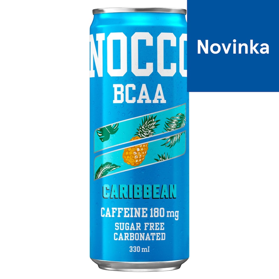 Nocco Caribbean sýtený nápoj obohatený o BCAA 330 ml